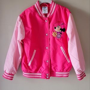 Disney store varsity jacket with Minnie Mouse